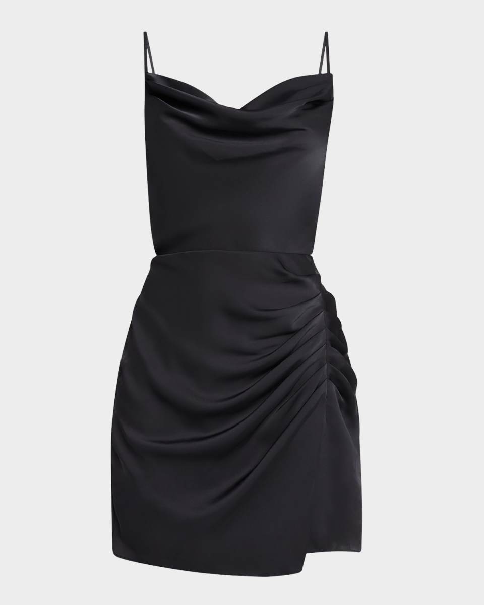 Mariela Cowl-Neck Mini Dress